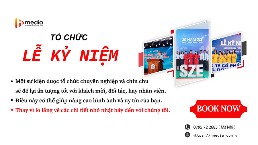 Dịch vụ tổ chức lễ kỷ niệm tại Biên Hòa