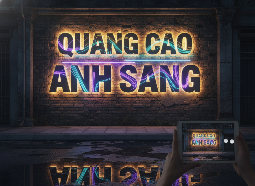 Cách Tạo Bảng Hiệu Quảng Cáo Với Hiệu Ứng Ánh Sáng