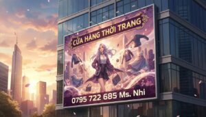 Làm Bảng Hiệu Quảng Cáo Cho Cửa Hàng Thời Trang