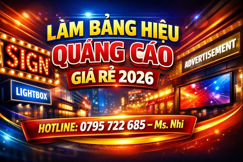 Làm Bảng Hiệu Quảng Cáo Giá Rẻ Tại Biên Hòa 2026