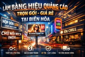 Làm Bảng Hiệu Quảng Cáo Trọn Gói, Giá Rẻ Tại Biên Hòa