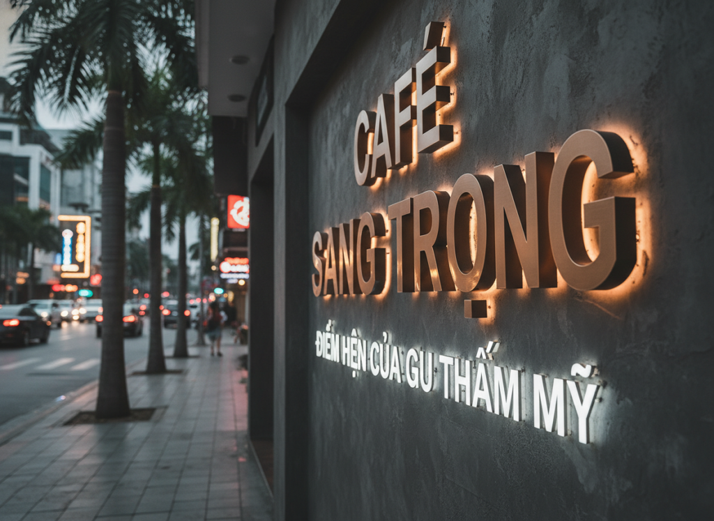 Làm Bảng Hiệu Quảng Cáo Với Chữ Nổi Ấn Tượng