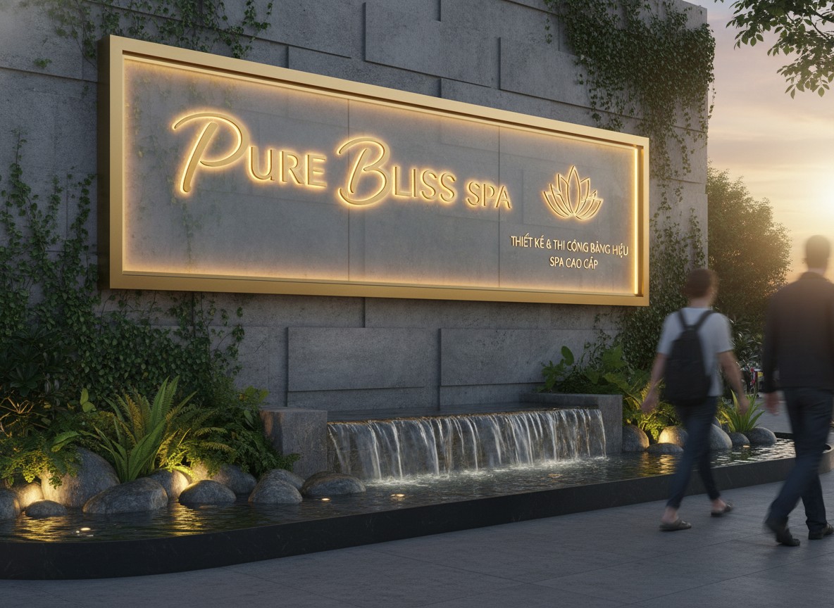 Thiết Kế Thi Công Bảng Hiệu Spa Đẹp Tại Biên Hòa Đồng Nai