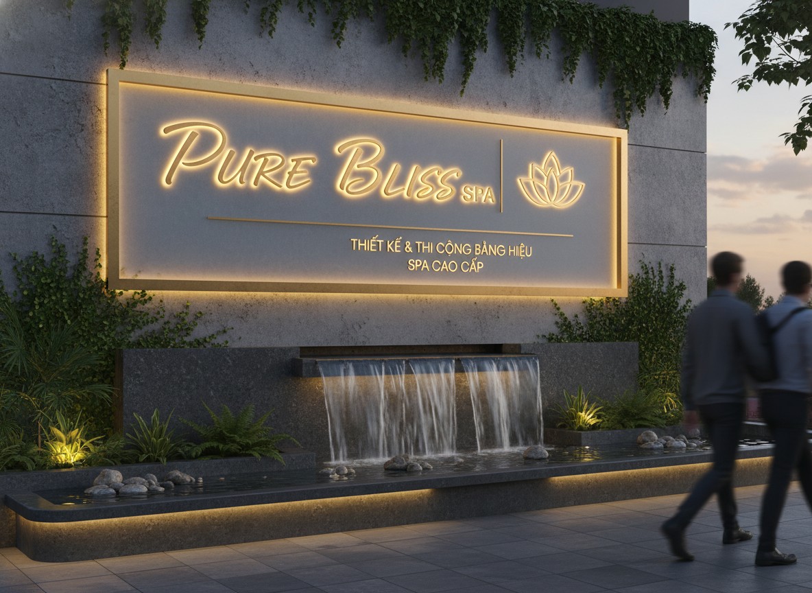 Thiết Kế Thi Công Bảng Hiệu Spa Đẹp Tại Biên Hòa Đồng Nai