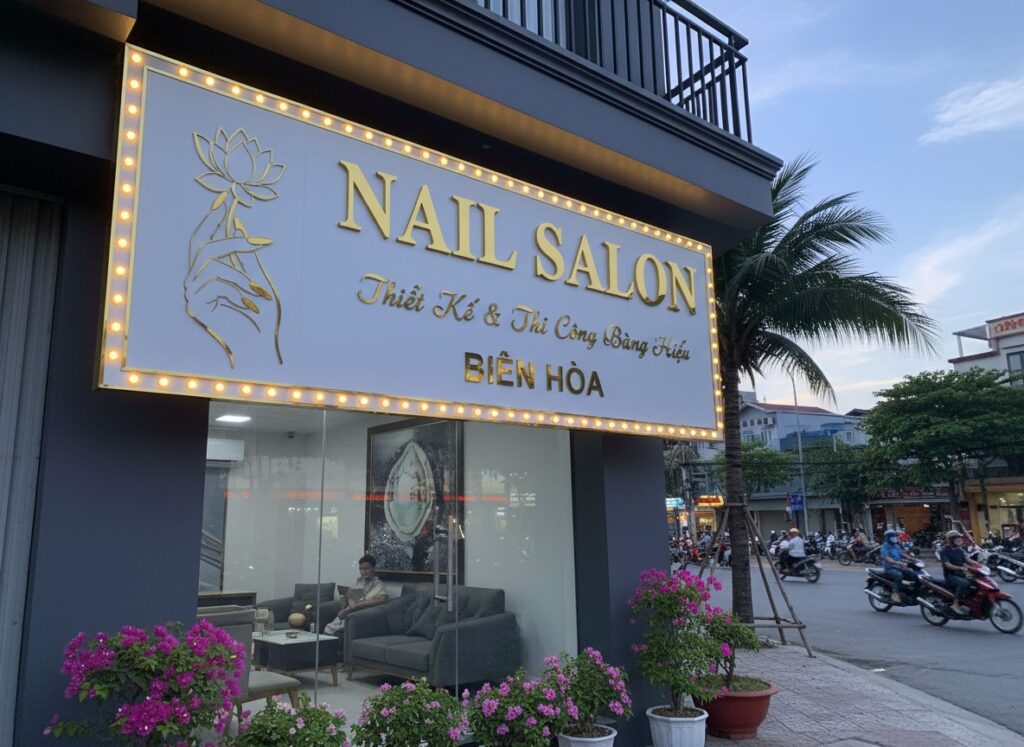 Thiết Kế Thi Công Bảng Hiệu Tiệm Nail Tại Biên Hòa Đồng Nai