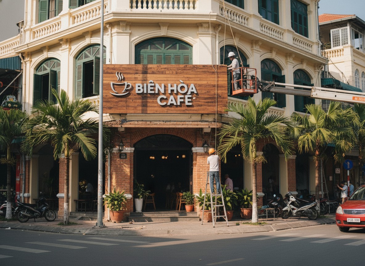 Dịch Vụ Lắp Đặt Bảng Hiệu Quán Cafe Tại Biên Hòa – Đồng Nai