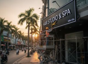 Dịch Vụ Lắp Đặt Thi Công Bảng Hiệu Salon Tóc Tại Biên Hòa – Đồng Nai
