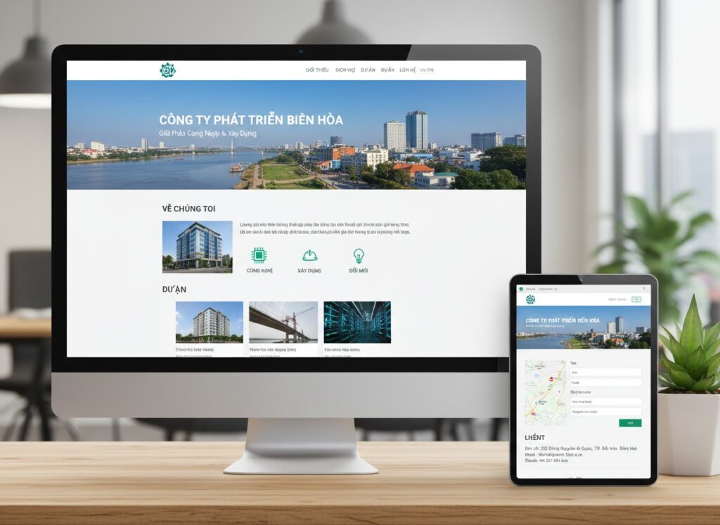 Thiết Kế Web Giới Thiệu Công Ty Tại Biên Hòa - Đồng Nai 2026