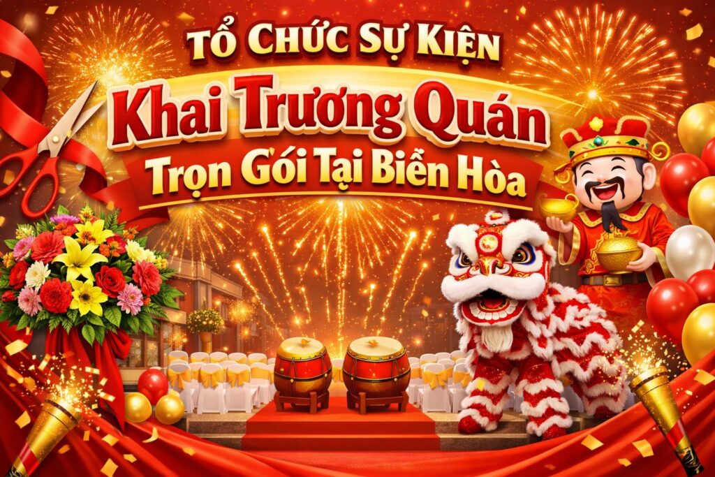 Tổ Chức Sự Kiện Khai Trương Quán Trọn Gói Tại Biên Hòa
