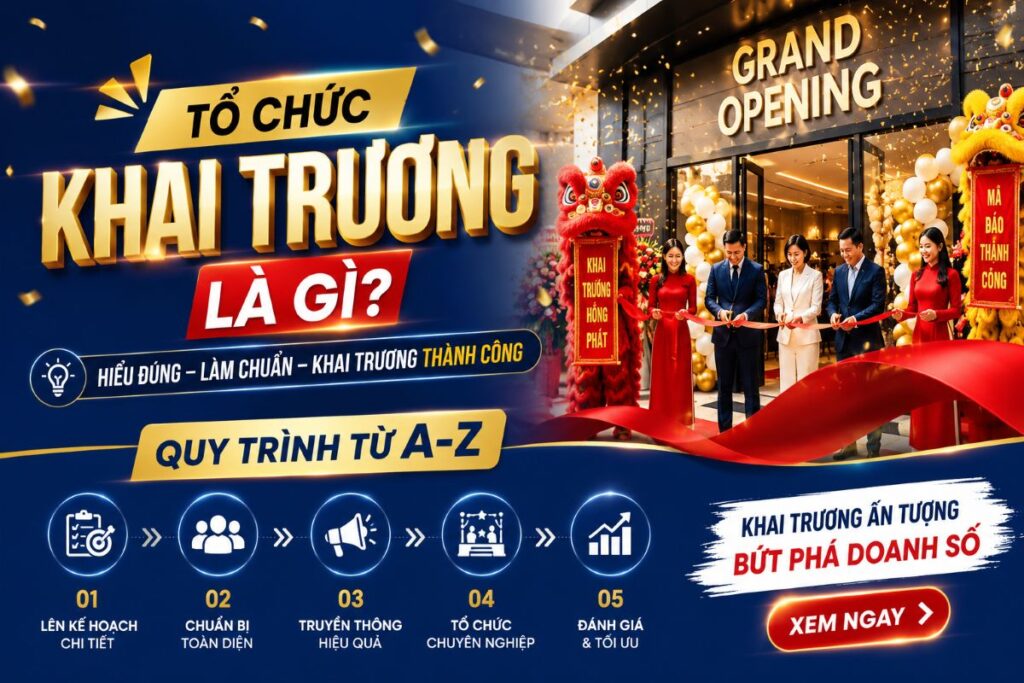 Tổ Chức Khai Trương Là Gì? Quy Trình Từ A-Z