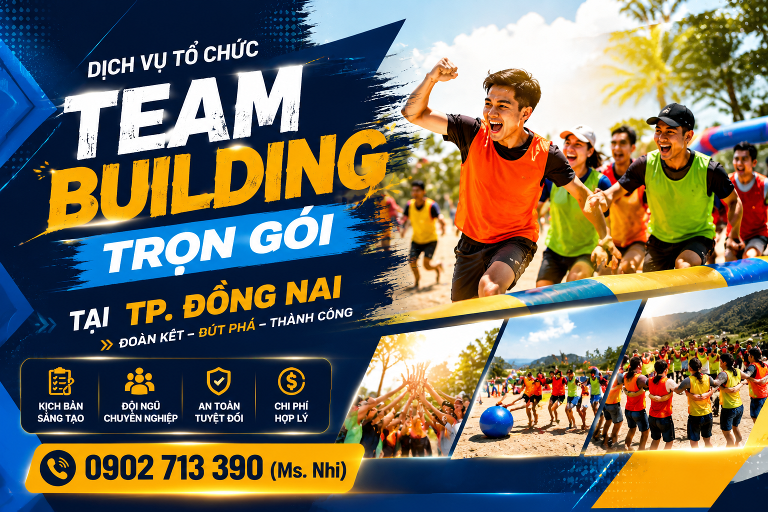Dịch vụ tổ chức Team Building trọn gói tại TP. Đồng Nai | Hmedia