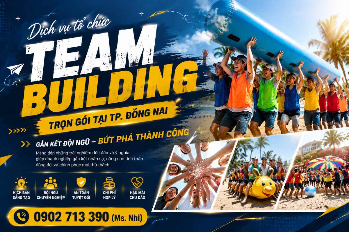 Dịch vụ tổ chức Team Building trọn gói tại TP. Đồng Nai | Hmedia