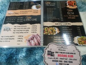 Thiết Kế In Ấn Menu (Thực Đơn) Tại Biên Hòa | TP. Đồng Nai – Hmedia