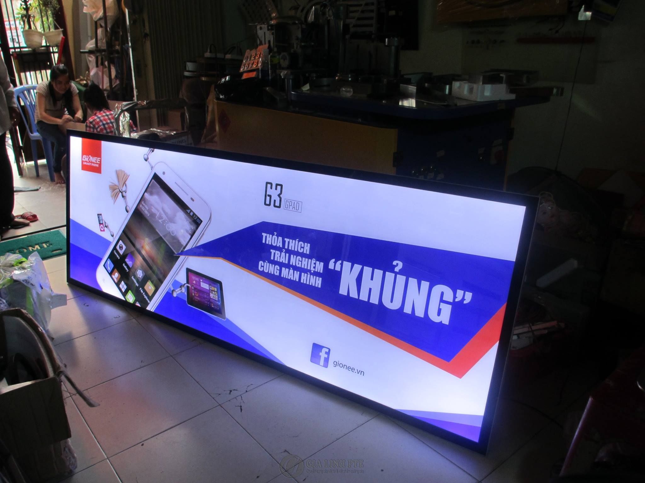 Thiết kế lắp đặt tranh điện, hộp đèn LED siêu mỏng tại Biên Hòa – TP. Đồng Nai