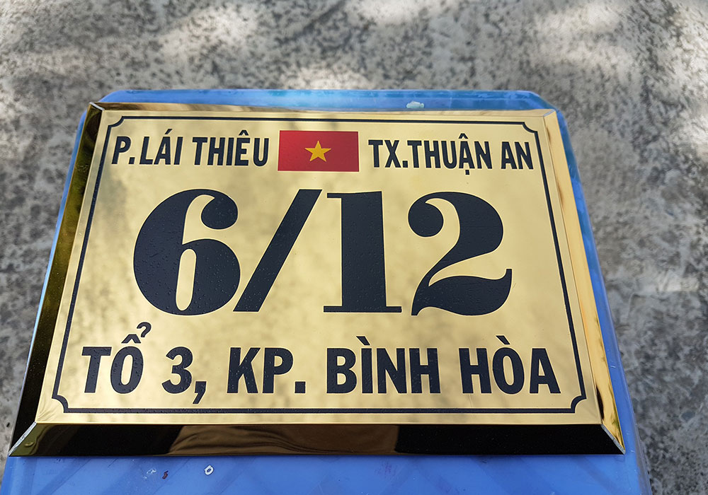 Thiết Kế Thi Công Bảng Số Nhà Tại Biên Hòa | TP. Đồng Nai