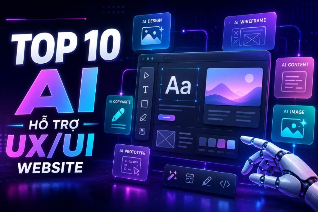 Top 10 AI hỗ trợ UX/UI Website