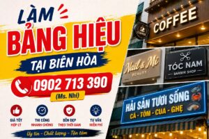 Thi Công Bảng Hiệu Công Ty Tại Biên Hòa | Hmedia