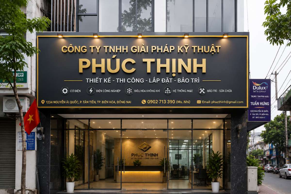 Thiết Kế & Thi Công Bảng Hiệu Công Ty tại Biên Hòa – TP. Đồng Nai