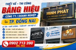 Thiết Kế Thi Công Bảng Hiệu Công Ty Tại TP. Đồng Nai | Hmedia