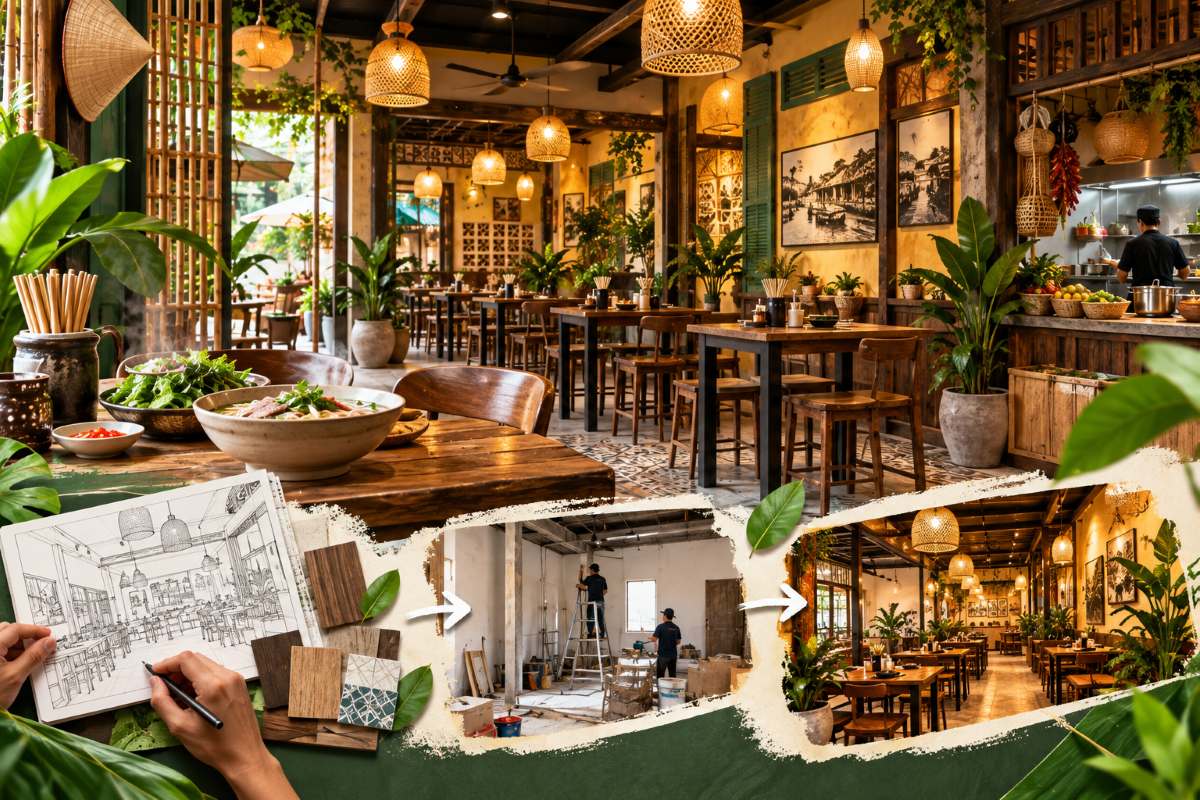 Dịch vụ Decor Quán Ăn, Tiệm Ăn Trọn Gói Tại Biên Hòa – Đồng Nai
