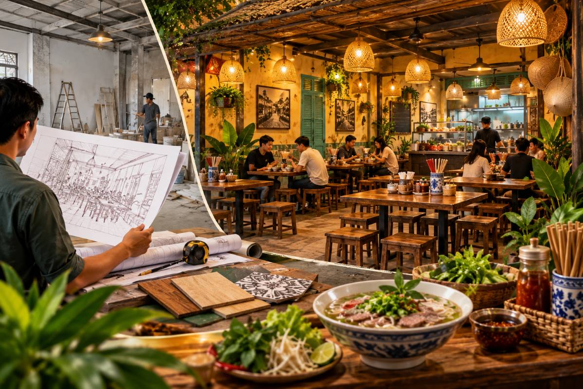 Dịch vụ Decor Quán Ăn, Tiệm Ăn Trọn Gói Tại Biên Hòa – Đồng Nai