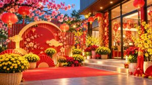 Trang Trí Năm Mới Tết Tại Biên Hòa - Đồng Nai: Giải Pháp Tạo Không Gian Xuân Ấn Tượng Cho Doanh Nghiệp, Cửa Hàng Và Gia Đình